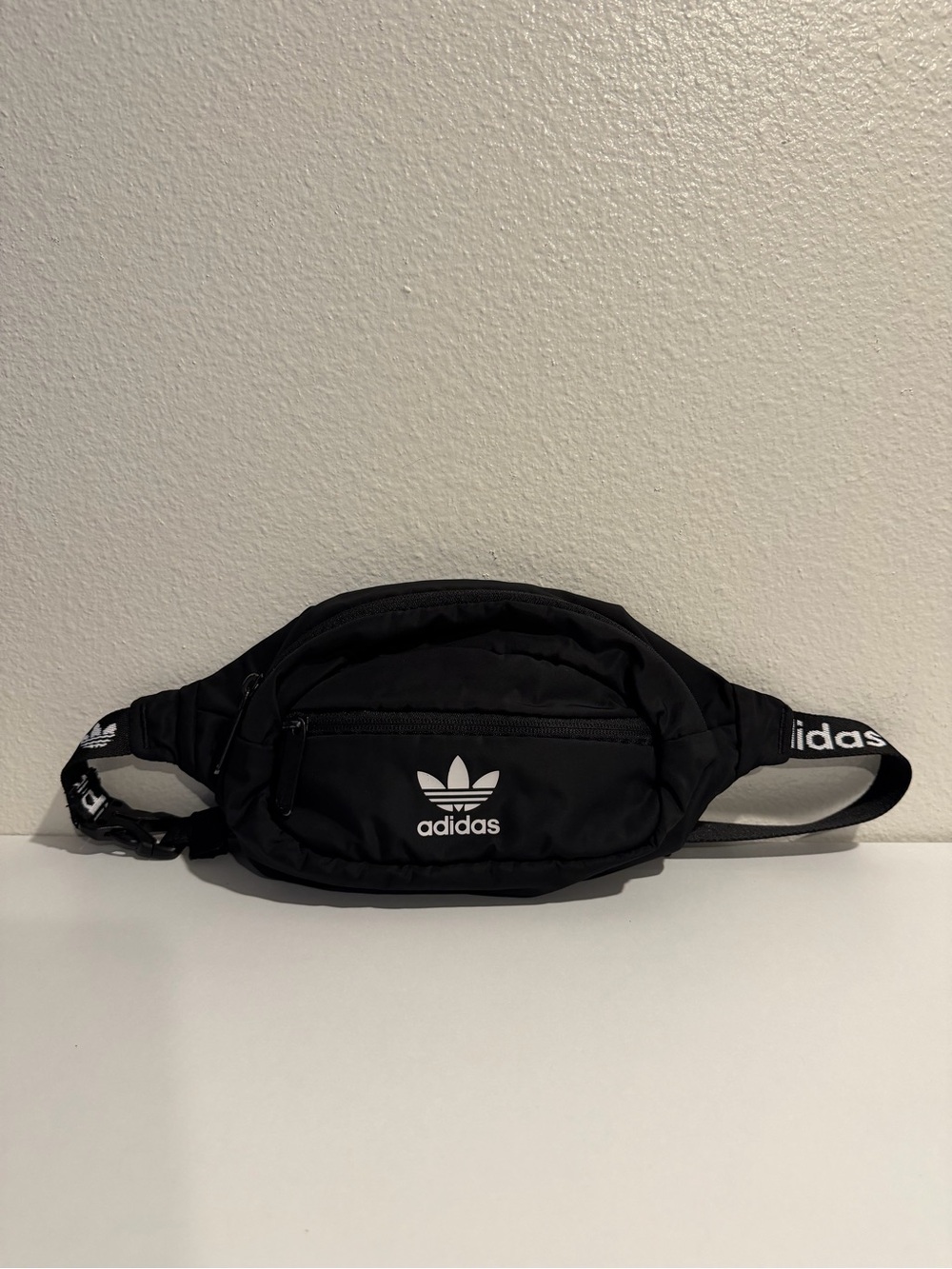 adidas black Trefoil Belt Bag